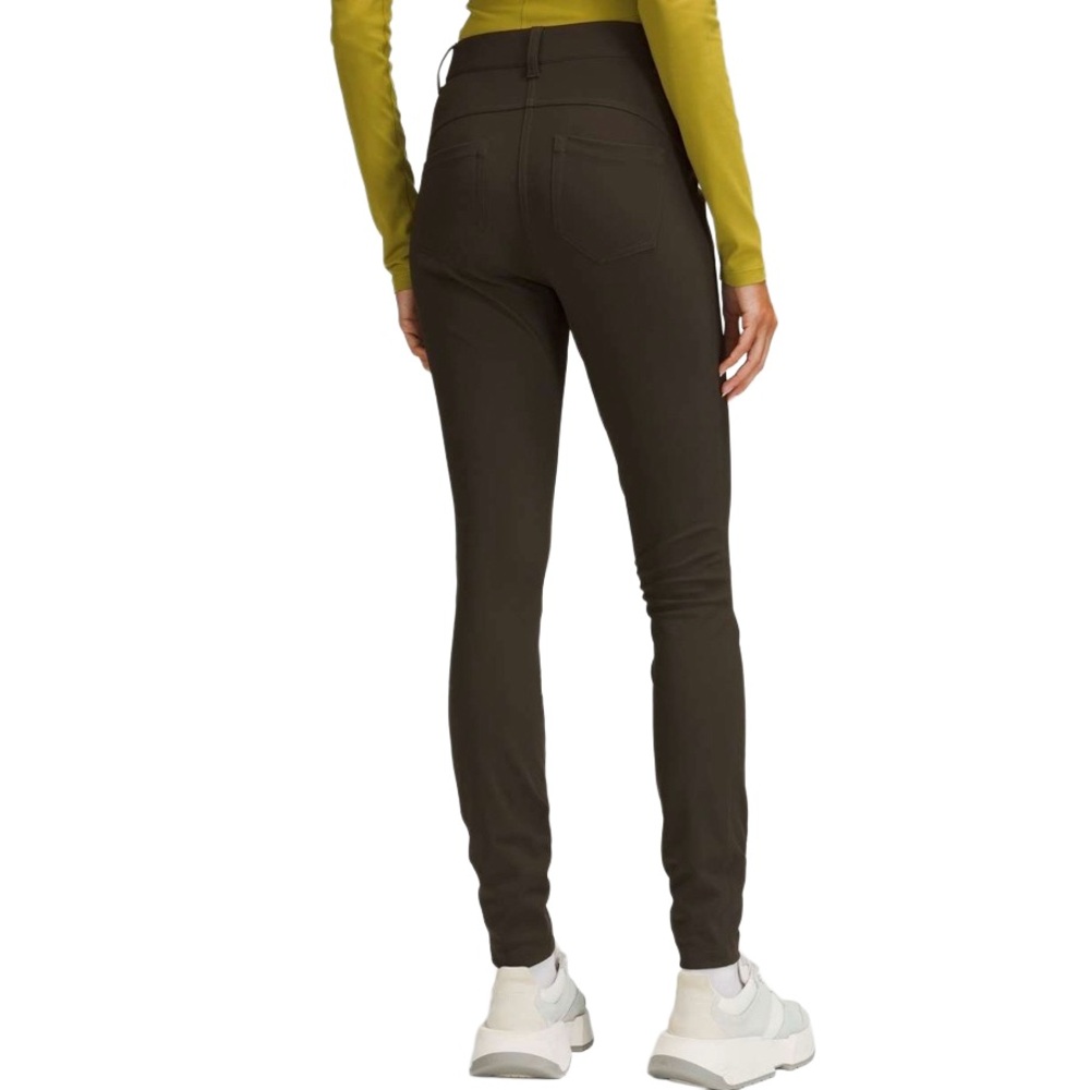 Lululemon City Sleek 5 pocket 7/8 pant olive green slim‎